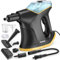 Pulitore a vapore resistente con spray continuo e blocco di sicurezza, vaporizzatore a mano multiuso per uso domestico, vaporizzatore a riscaldamento rapido 10S con 9 accessori per mobili