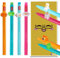 Tinte Ink Legami Lovely Friends Gelschreiber, 4er-Set inkl. Geschenkumschlag, wählen Sie süßes Design (Einhorn-, Dino-, Tiger- und Lama-Set)