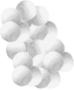 GANAZONO Boules Filtrantes Réutilisables pour Piscine et Aquarium Améliore la Circulation Filtration Élimine Impuretés et Huile Compatible avec Systèmes de Filtration Divers