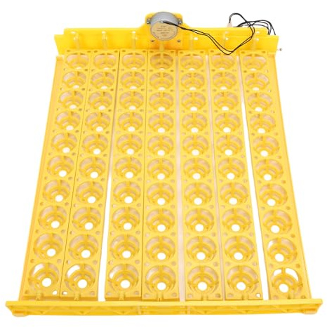 POENVFPO Automatic Egg Turner, 70 Eggs Incubator Tray with Motor for Hatching Chicken Duck Quail