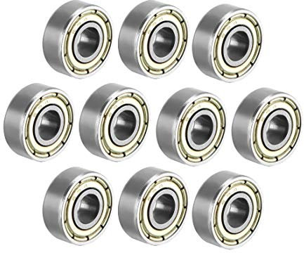 sourcing map 10 Stück Rillenkugellager 694Z Doppelschild 4mm x 11mm x 4mm Kugellager Kohlenstoffstahl