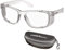 voltX 'Crystal' (1,50 Dioptrías) Lectores de Seguridad, Lentes de Lectura ampliados con Lentes de Seguridad, UV400 Lente