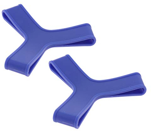 perfeclan Flossenband universal Flossenhalter Kreuzband 2er Set , Blau, S