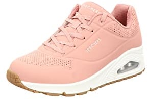 Skechers Femme Uno Stand Air Fashion-sneakers, Rose Durabuck, 38 EU
