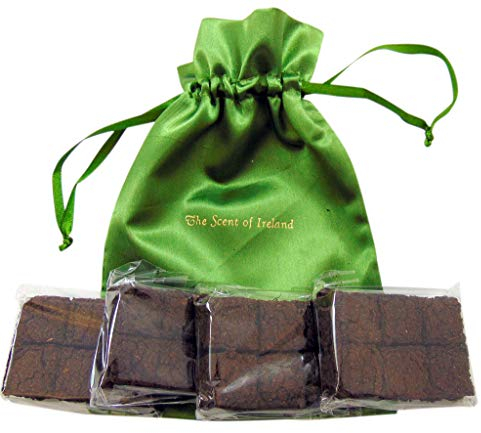 Irish Turf Peat Refills Bulk Pack with 24 Mini Sods in a Scent of Ireland Drawstring Gift Bag