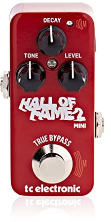 TC Electronic HALL OF FAME 2 MINI REVERB Iconic Ultra-Compact Reverb Pedal with Groundbreaking MASH Footswitch and New Shimmer Reverb Algorithm, Compatible with PC and Mac