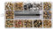 320 Pièces Kit de Rivets en Cuir Strass Couleurs Mélangées Rivets Ensemble Maroquinerie Cristal Tubulaire Goujons Métalliques Strass