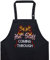 EXPRESS-STICKEREI BBQ Grillschürze - Lustige Kochschürze für Grillfans - Verstellbare Latzschürze für Männer/Frauen - Küchenschürze mit Spruch Hot stuff - Coming through - Grillschürze