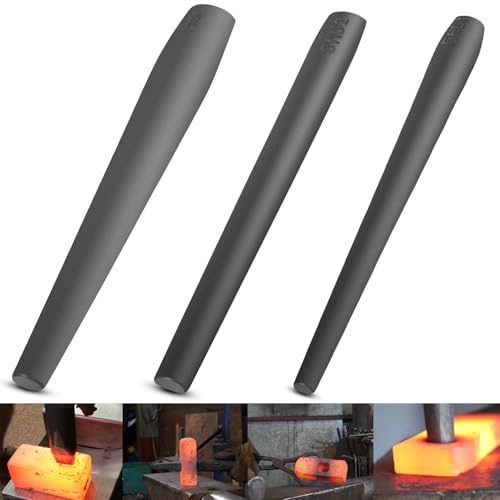 Blacksmith Drift Kit Blacksmith Hammer Eye Drift Tool Set for Forging Tongs, Tomahawk, Axe (3 Pack)