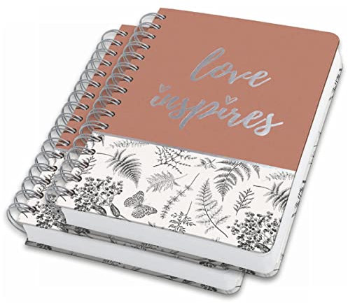SIGEL JN605/2 Spiralblock A5 Notizblock Bullet Journal Jolie, 2er Pack, dot-Lineatur, dickes 120g Papier, 240 Seiten, schwarz/weiß, vegan, aus nachhaltigem Papier hergestellt