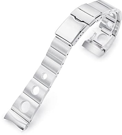 MiLTAT Metallarmband kompatibel mit Seiko Alpinist SARB017, Rollball Version II