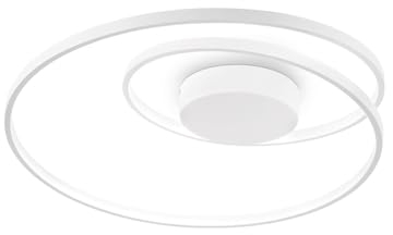 Ideal Lux OZ Dimmbare Swirl Integriertes LED Halbbündiges Licht Weiß, 3000K