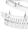 QWORK® 5 Mètres Rail de Rideau Plafond Flexible - avec Roulettes Silencieuses - pour Separation de Piece, Baies Vitrées, Salle de Bain, Balcon, Bureau, Hôtel,