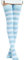 DRESHOW Extra Long Cotton Stripe Thigh High Socks Plus Size Long Stockings Over Knee Socks for Women