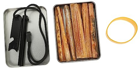 BIUDECO 1 Satz Outdoor-Survival-kit Überlebensfeuer Männer Werkzeuge Lagerfeuer-Feuer-Starter-kit Feuerstart-Set Camping Feuerstelle Starter Männer-kit Werkzeugkasten Mann Nylon