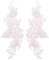 Arricraft 1 Paar Blumen-Spitzenapplikationen, Misty Rose Polyester-Stoff, Spitzenapplikation, Aufnäher, Blumen-Stickerei, Aufnäher, Aufnäher Für Kleidung, Hochzeitskleid, Spitzenstoff