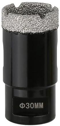 Vearter 30mm Trocken Diamant Kernbohrer, M14 Gewindeanschluss Vakuumgelötete Lochsäge für Mauerwerk, Diamantbohrkrone für Fliesen, Marmor, Granit, Porzellan, Beton und Quarzstein