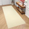 TAPISO Mono Läufer Teppich Kurzflor Indoor Outdoor UV-beständig Creme Einfarbig Wohnzimmer Schlafzimmer Kinderzimmer Modern Design ÖKO-TEX 90 x 1500 cm