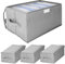 DAJAVE Aufbewahrungsboxen mit Deckel 3er Set, Aufbewahrungsbox 7 Fächer, Organizer Schrank, Schubladen-Ordnungssystem, Schubladen Organizer Kleidung Faltbar für Hosen, Kleidung(36x25x20cm)