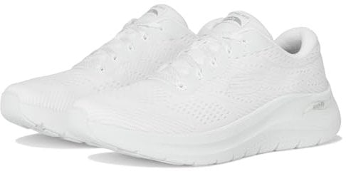 Skechers Women's Arch Fit 2.0 Big League Sneaker, White Mesh/Trim, 5.5 UK