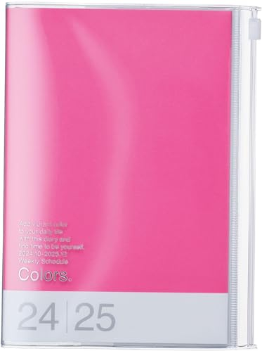 MARK'S 2024/2025 Taschenkalender B6 vertikal, Colors, Pink: Von Oktober 2024 bis Dezember 2025