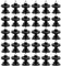 30 clips de fixation voiture clip de panneau de porte de voiture 7L6868243 de fixation de voiture en plastique clips de garniture de porte universels pour T5, A1 A4 A5 A6, Golf 5 6 7