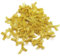 Werownsgso 100 Stück 6mm Mini Satinband Deko Schleifen Mini gemischte Farbe Bowtie für DIY Basteln Hochzeit, Weihnachten Dekoration, Karten, Geschenk (Gold)