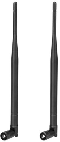 Eightwood 868 MHz Antenne RP-SMA Antenne Omni Directional 868 dedizierte Frequenzantenne Kipp und Schwenkbar antenne 2Pcs für Homematic CCU3 CCU2 Raspberry Pi HM MOD RPI PCB Bausatz Fibaro ELV