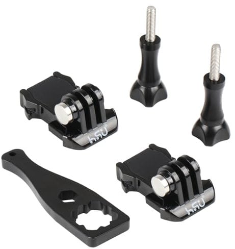 HSU Clip Fibbia a Sgancio Rapido per GoPro, Supporto di Base per Hero 13/12/11/10/9/8/7/6/5/4/3 e altre Videocamere d'Azione