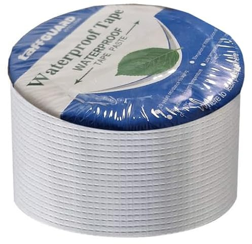 Myhomeware Taffguard Butyl Waterproof Sealing Tape for Roof and Leak Repair, Silver Aluminum Tape for Outdoor Use, Window, Glass, Silicone & EDPM Patching, and Pipe Sealing (10M X 10CM)