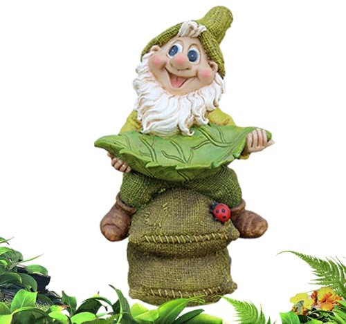 Garden Bird Feeder Bird Feeder Bird Bowl Resin Garden Statue Outdoor Decoration for Yard Patio Lawn Ornament