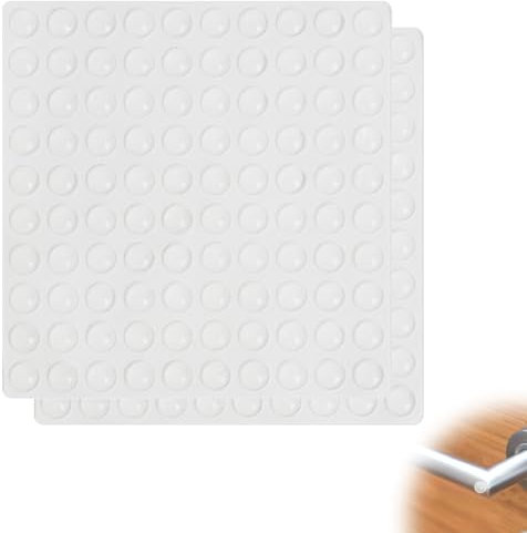 200 topes de puerta transparentes, autoadhesivos, elásticos, de silicona, puntos adhesivos transparentes, amortiguadores para puertas, muebles, cajones y armarios