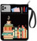 CRASPIRE Custodia per Libri Coffee Book Sleeve - Protezione Nera per Tascabili e Copertina Rigida - In Tessuto Lavabile con Cerniera e Tasca Extra per Gli Amanti Dei Libri