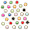 150 Stück Knöpfe Zum Annähen, Bunte Perle Knöpf, Perlen Nähen, Strasssteine Blume Knopf, Perlenknöpfe Zum Annähen, Nähen Auf Knöpfe Embellishments Für Kleidung Kleidung Taschen Schuhe Kleid