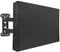nonmon Funda para TV Exterior 55-58 Pulgadas, Cubierta 600D Oxford con Revestimiento de PU y Bolsillo para Control Remoto, Protector de pantalla Resistente al Agua y al Polvo - Negro