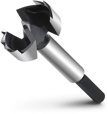 NIBBLAX 2-1/8 Forstner Bit for Wood, 2-1/8 Inch (Dia.) Wood Drill Bit Forstner Bits for Woodworking, Hex Shank