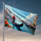 Bandiere per i ragazzi gondoliere sul Canal Grande, bandiera Venezia bandiera roba stanza bandiere decorative per la casa (30 x 45 cm)