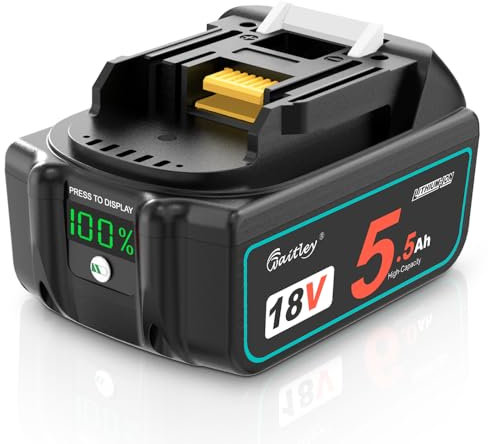 Waitley Batterie 5500mAh 18V per Makita BL1850 BL1860B BL1840 BL1830 BL1820B BL1815, Compatibili con Utensili Elettrici Makita 18V Li-ion