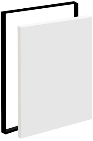 Canvas Frame A3, Aluminium Floating Frame for Canvas, No Drill Mounting & Easy to Change Art, Frames for Paintings, Painting Frames Without Glass and Back Panel (Black, A3)