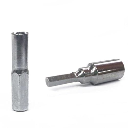 Serenophile Ensemble de douilles d'adaptateur à tige hexagonale, 6,35 mm à 4 mm et 4 mm vers 6,35 mm pour tournevis, manchon en alliage d'acier pour réparation de téléphone, appareil photo, PC