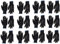 Ogrifox Arbeitshandschuhe, schwarz, aus Nylon, PU-Bezug, Gartenarbeiten, die Baustelle und Mechaniker von AJS workwear LTD., Weiß, 24 Pairs- Size S(7)