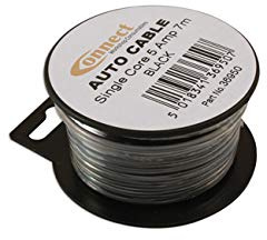 Connect 36950 Mini Reel Automotive Cable 5A Black 7m