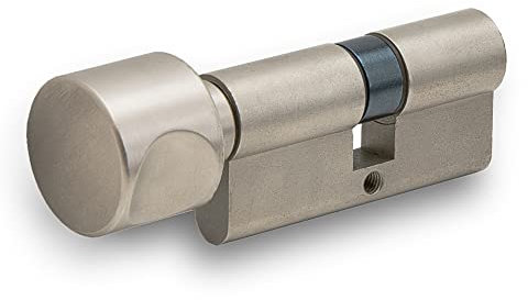 HAFIX® Schließzylinder Knaufzylinder 60/30mm Verschiedenschließend. Profilzylinder für Türschloss Schloss Inkl. 3 Schlüssel. Zylinder für mehr Sicherheit.