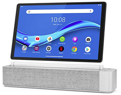 Lenovo Smart Tab M10 Plus, FHD 10.3 Android Tablet, Alexa-Enabled Smart Device, Octa-Core Processor, 64GB Storage, 4GB RAM, Wi-Fi, Bluetooth, ZA6M0017US, Platinum Grey