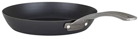 Viking Culinary Non Stick Frying Pan, 10 Inch Blue Carbon Steel Kitchen Cookware sartén, Acero, Negro
