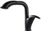 Lifting and Pulling Faucet Black Paint Bathroom Cabinet Basin Faucet European Style Basin Lifting Faucet