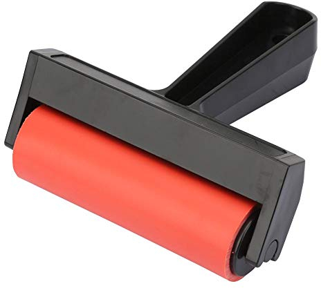 Garosa Rubber Brayer Roller, Druckmesser Durometer Roller Stamping Tool für Art Ink Painting Printmaking Wallpapers(10cm)