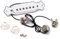 Alnicov Micro magnétique avec trou de son blanc avec boutons de volume de tonalité pour guitare acoustique ou électrique folk à 6 cordes