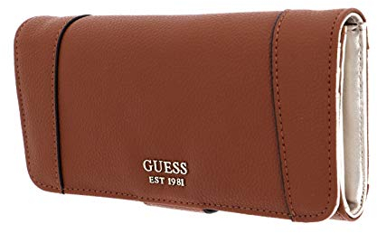 GUESS Naya SLG File Clutch Cognac