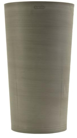 Art Plast Nova Vita Línea Tiziano Pot de Fleurs Conique Haute Ø 30 cm h 52 cm, Gris Clair